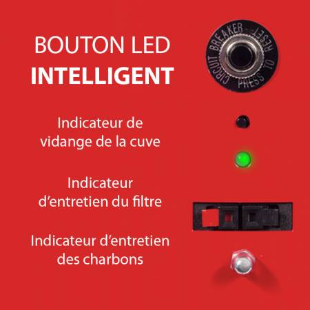 Bouton LED intelligent d'aspirateur centralisé NADAIR