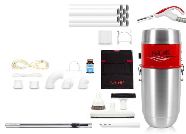 Packs aspirateur centralisé Nadair : kits complets prêts à installer